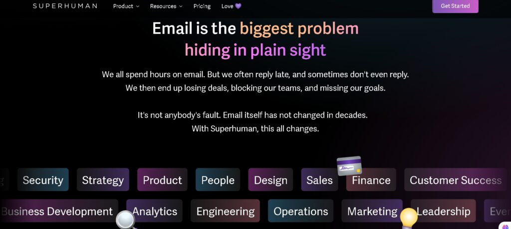 Superhuman AI Instant Reply suggestions in email interface