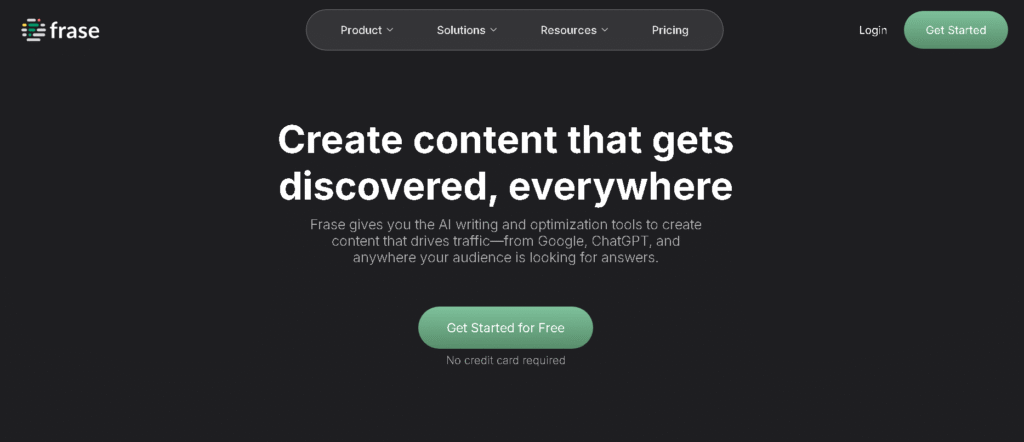 Frase SERP analysis and content score report