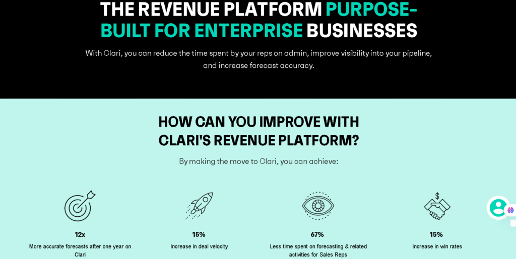 Clari revenue operations dashboard forecasting sales pipeline and deal health