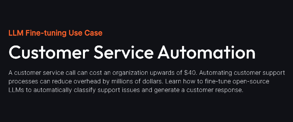 LLM use casescustomer support automation chatbot interface handling FAQs