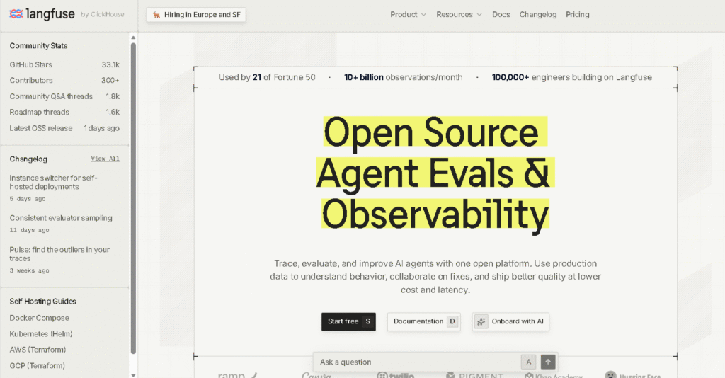 Langfuse vs LangSmith dashboards for LLM observability