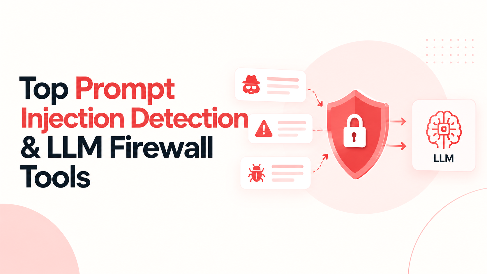 Prompt injection detection and LLM firewall tools protecting AI applications from security threats
