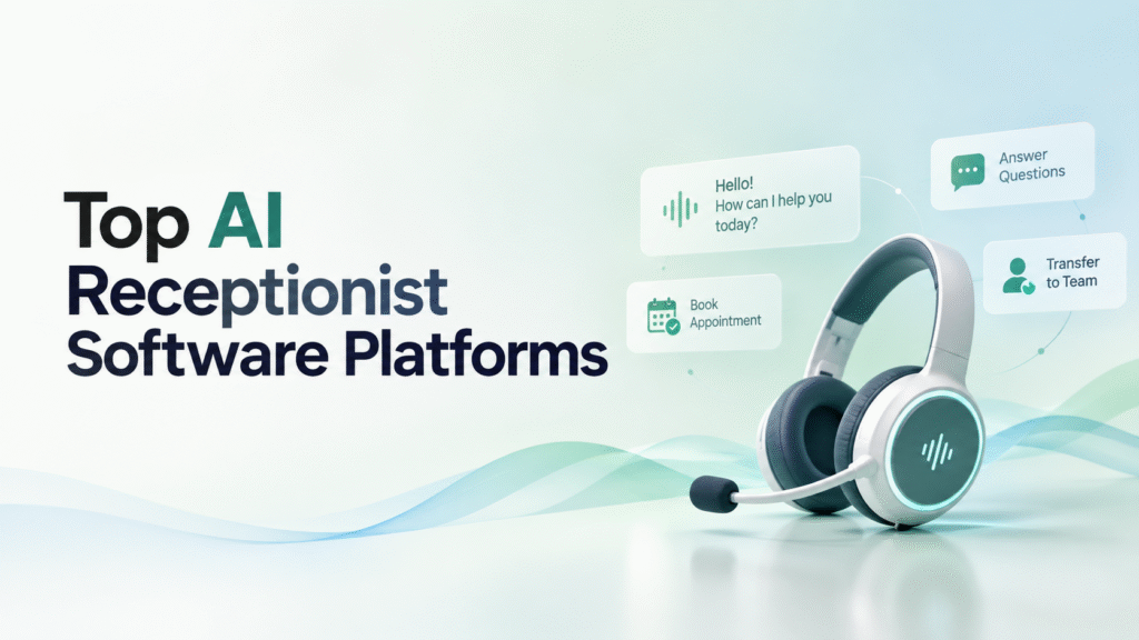 AI receptionist software handling business calls and appointments