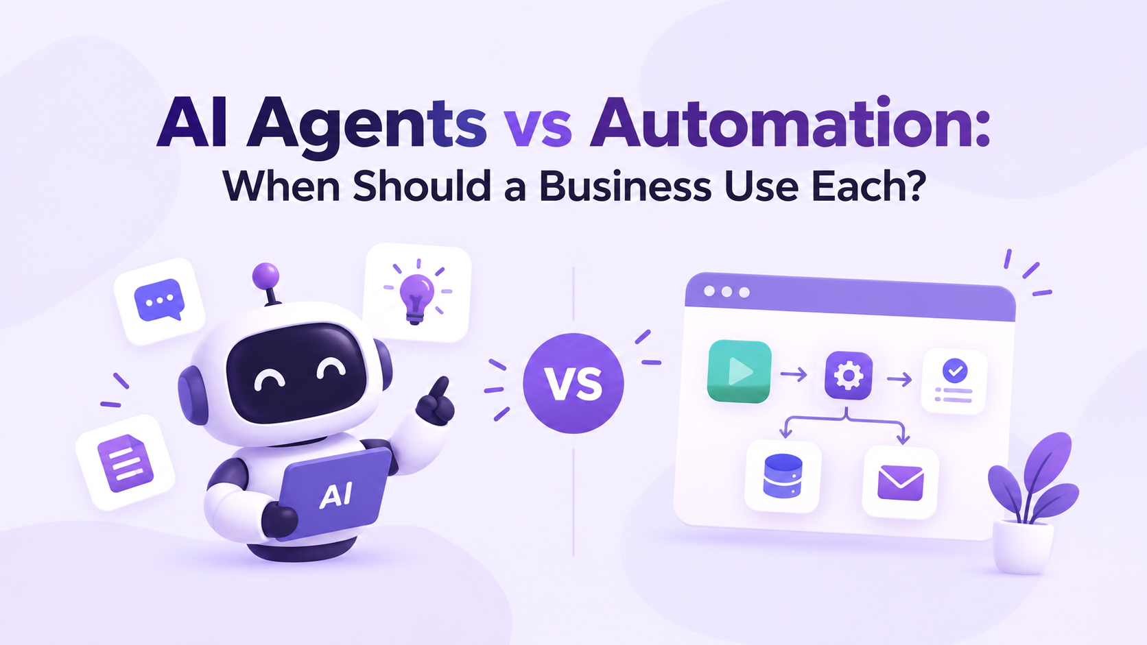 AI Agents vs Automation: When Should a Business Use Each?