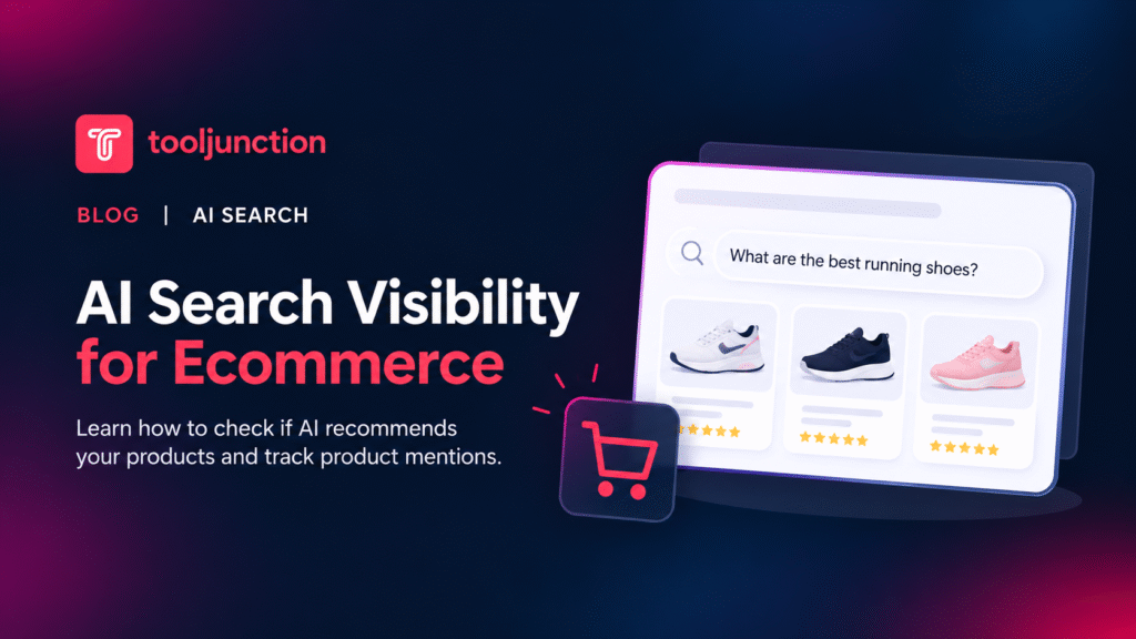 AI search visibility for ecommerce showing how AI assistants recommend and display products to online shoppers