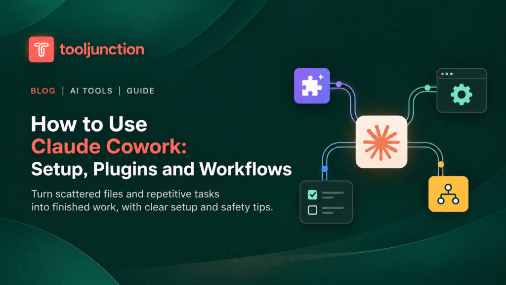 Claude Cowork interface for managing files, plugins, and multi-step AI workflows