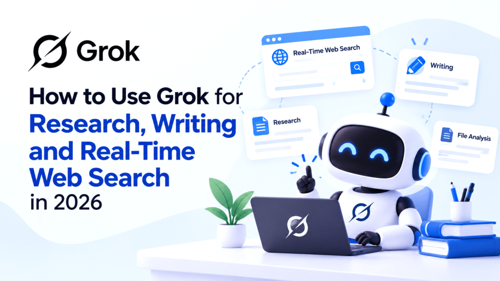 How to use Grok for research, writing, web search and file analysis.